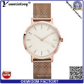 Yxl-095 Novo Estilo Mais Quente de Malha De Aço Strap Watch Men &#39;s Assista Personalizado Design OEM Banhado A Ouro de Luxo Assista Atacado Fábrica